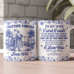 I Wish I Could Turn Back The Clock Toile De Jouy Couples - Personalized Mug