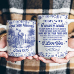 I Wish I Could Turn Back The Clock Toile De Jouy Couples - Personalized Mug