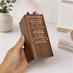 I Wish I Could Turn Back The Clock - Wedding Gifts, Anniversary Gift For Her, Couple - Personalized Pen Holder With Clock