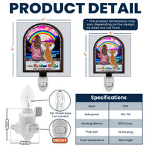 I Wish Rainbow Bridge Has Visiting Hour - Personalized Wood And Acrylic Light