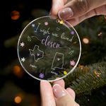 I Wish We Lived Closer - Personalized Acrylic Ornament