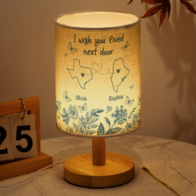 I Wish You Lived Next Door - Personalized Fabric Lamp