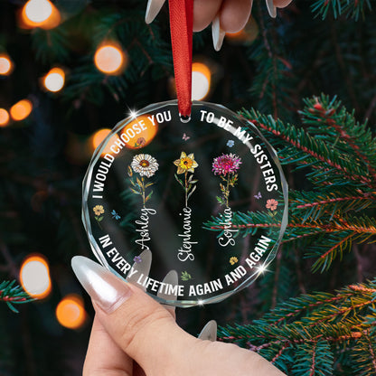 I Would Choose You - Personalized Glass Ornament