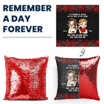 I'd Punch A B*tch For You Right In The Throat - Custom Sequin Pillow