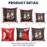 I'd Punch A B*tch For You Right In The Throat - Custom Sequin Pillow