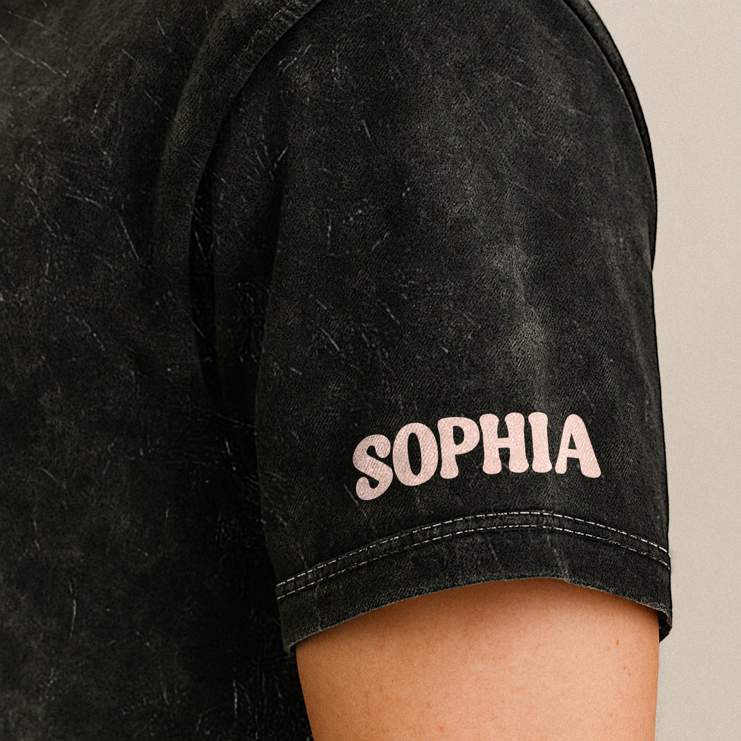 It's Okay To - Personalized Acid Wash T‑Shirt