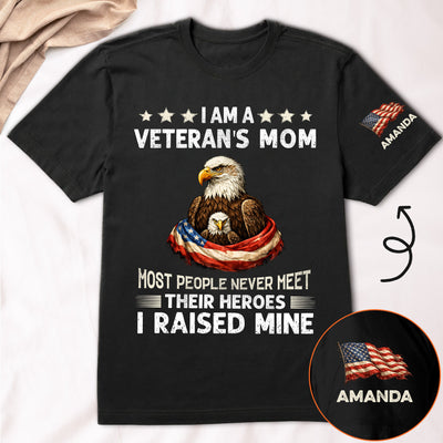 I Am A Veteran’s Mom 250Th Usa Anniversary - Personalized Shirt
