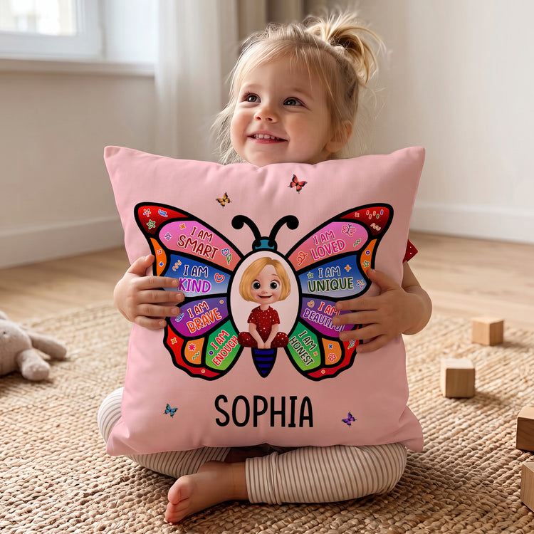 I-Am-Affirmation-Butterfly-Gift-For-Kids-Grandkids-Personalized-Pillow-4