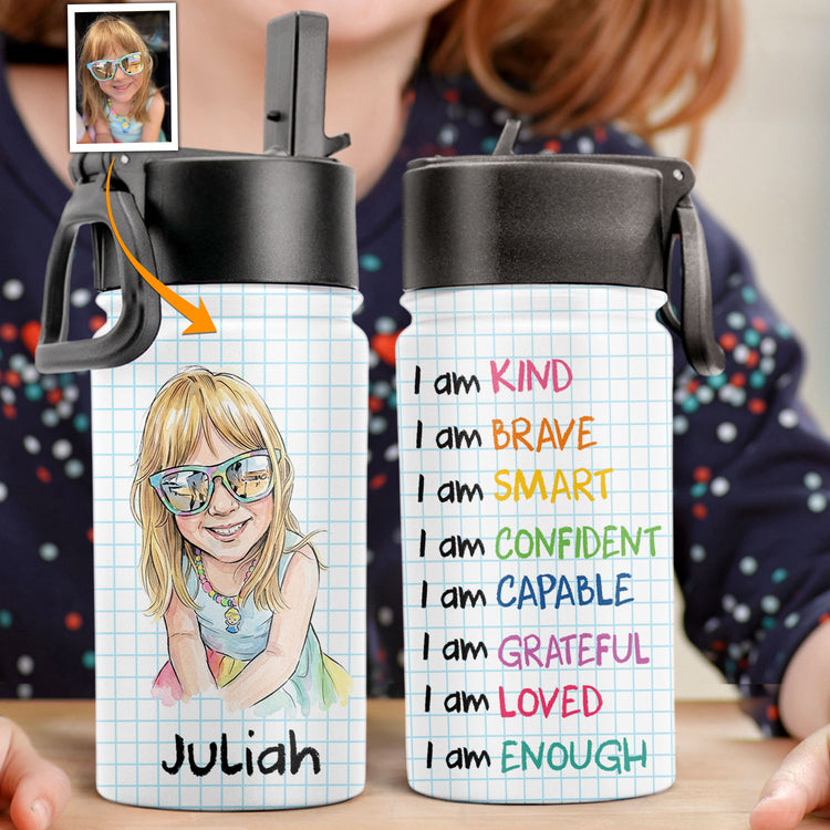 I-Am-Kind-Affirmation-Watercolor-Art-Personalized-Water-Bottle-2