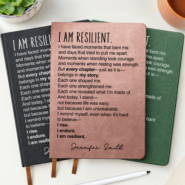 I-Am-Resilient-Custom-Name-Affirmation-Gifts-For-Daughters-Coworkers-Friends--Personalized-Journal-1