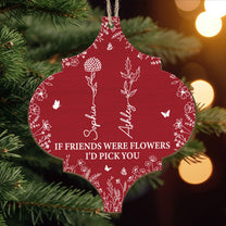 I'd Pick You - Personalized Wooden Ornament