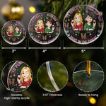 I'd Punch A Bitch For You Right In The Throat - New Version - Personalized Acrylic Ornament