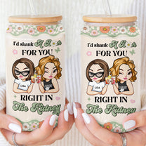 I'd Shank For You - Personalized Clear Glass Cup