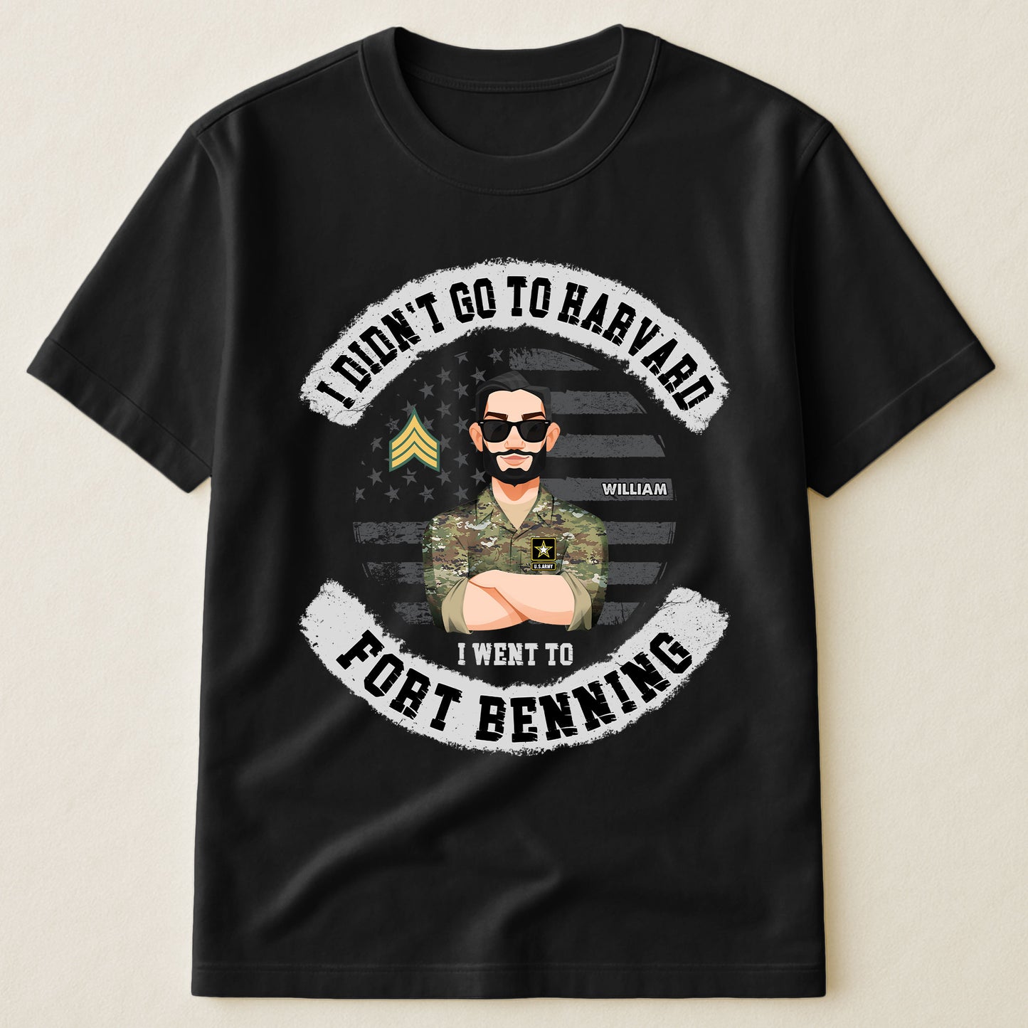 I-Didn'T-Go-To-Harvard-Branch-Rank-Shirt-For-Veteran-250Th-Usa-Personalized-Shirt-2