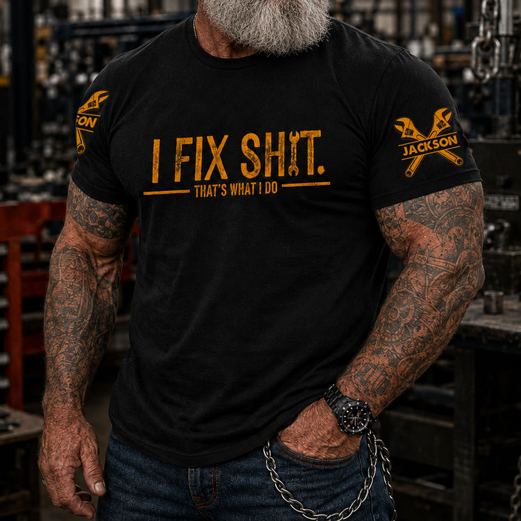 I-Fix-Sh!T-That'S-What-I-Do-2-SleevesFunny-Gifts-For-Men,-Husband,-Dad,-Grandpa-Personalized-Tumbler-2
