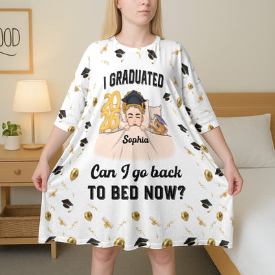 I Graduated Can I Go Back To Bed Now - Personalized Pajamas
