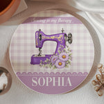I'll Be In My Office Gift For Sewing Lovers, Tailor - Personalized Coaster