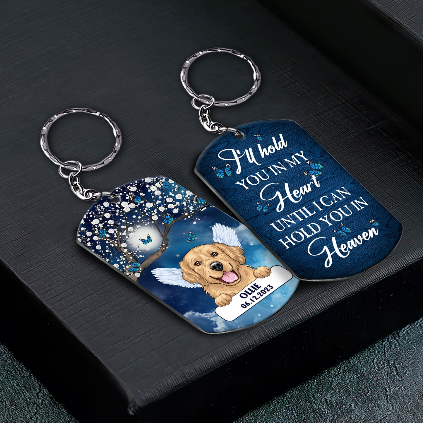 I'll Hold You In My Heart - Personalized Keychain