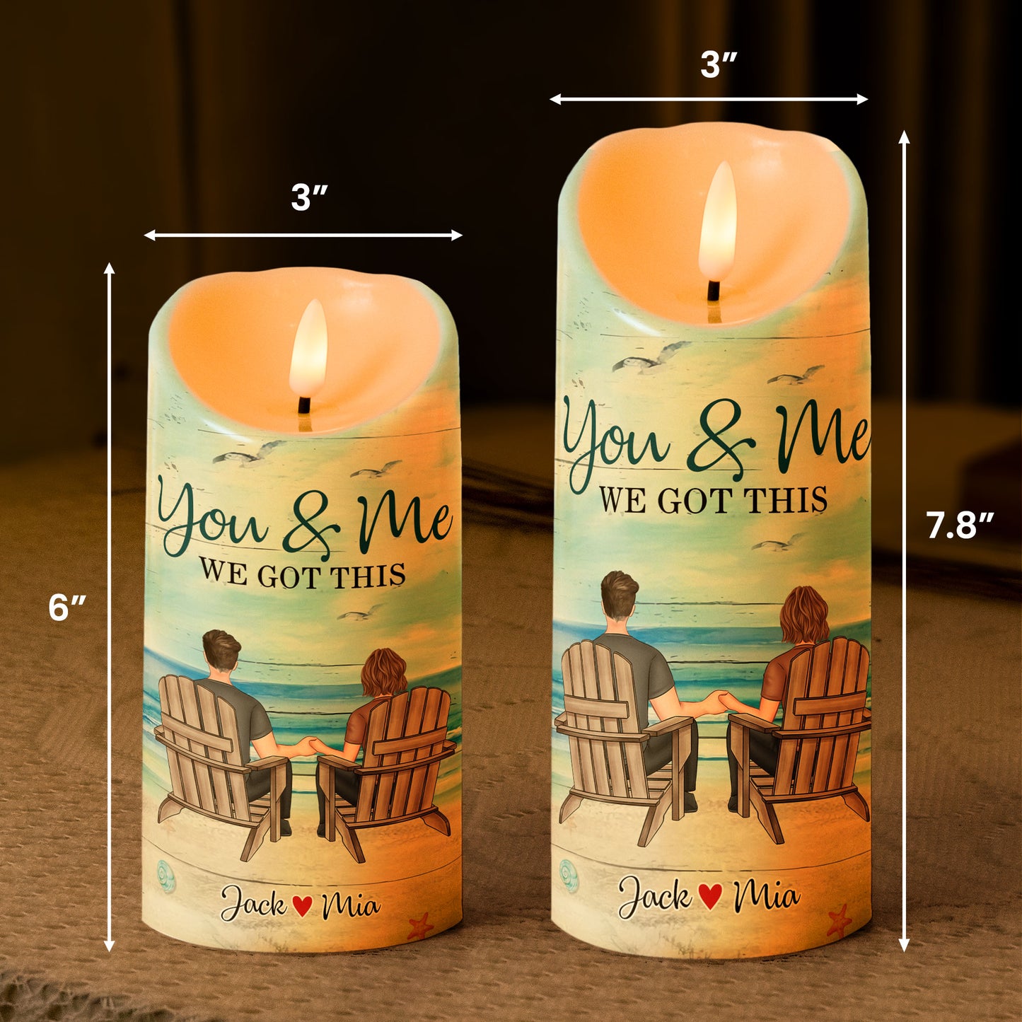 I'll Keep Choosing You - Personalized LED Candle