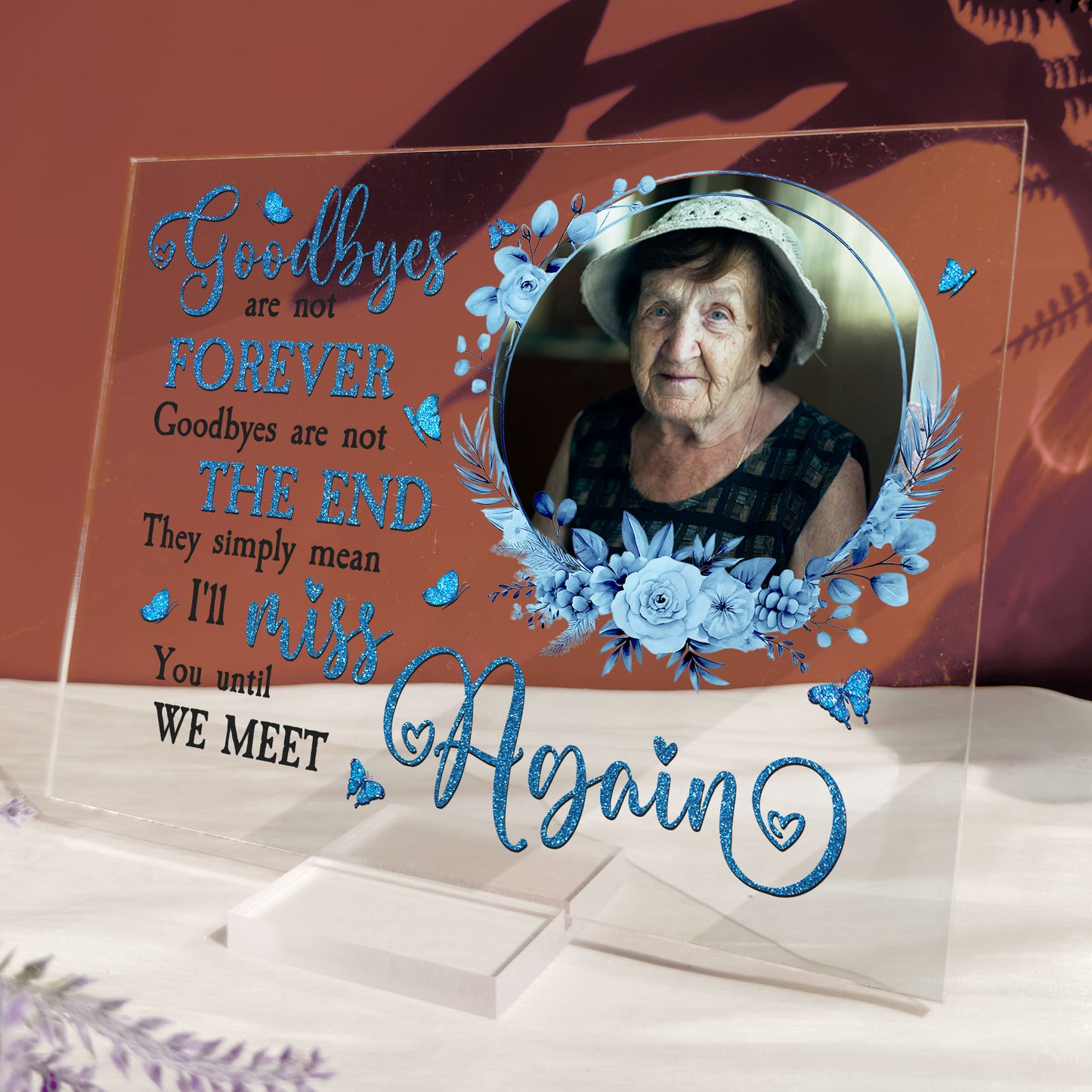 I'll Miss You Until We Meet Again - Personalized Acrylic Photo Plaque