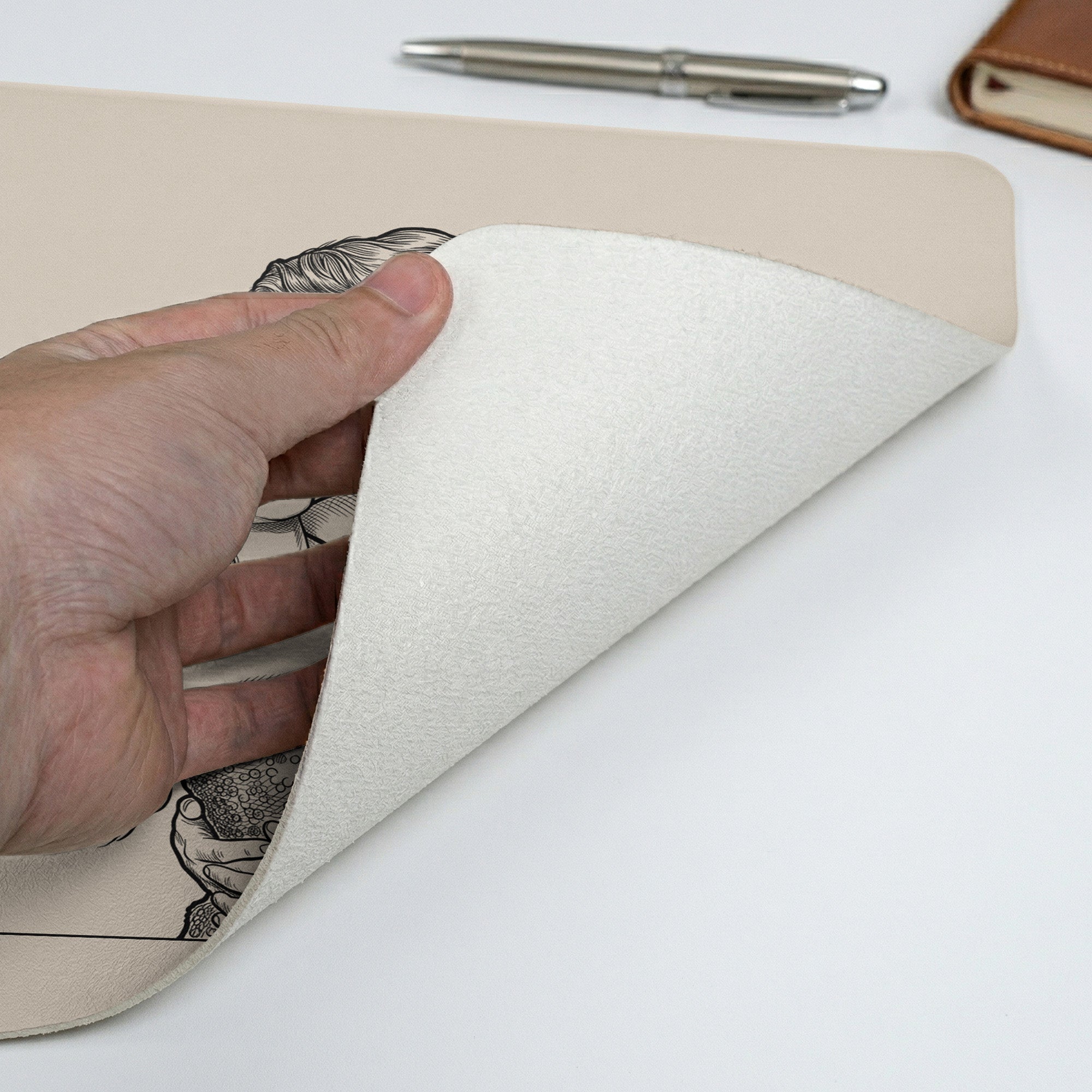 I-Love-You-Now-And-Always-Couple-Photo-Sketch-Line-Art-Personalized-Desk-Mat-4