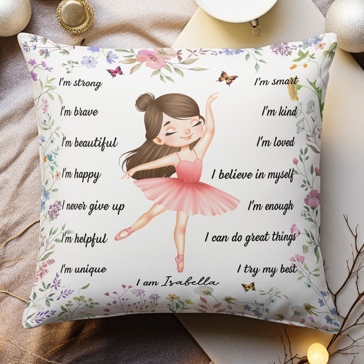 I'm A Ballerina - Personalized Pillow (Insert Included)