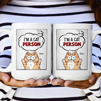 I'm A Cat Person - Cartoon Version - Personalized Mug