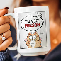 I'm A Cat Person - Cartoon Version - Personalized Mug