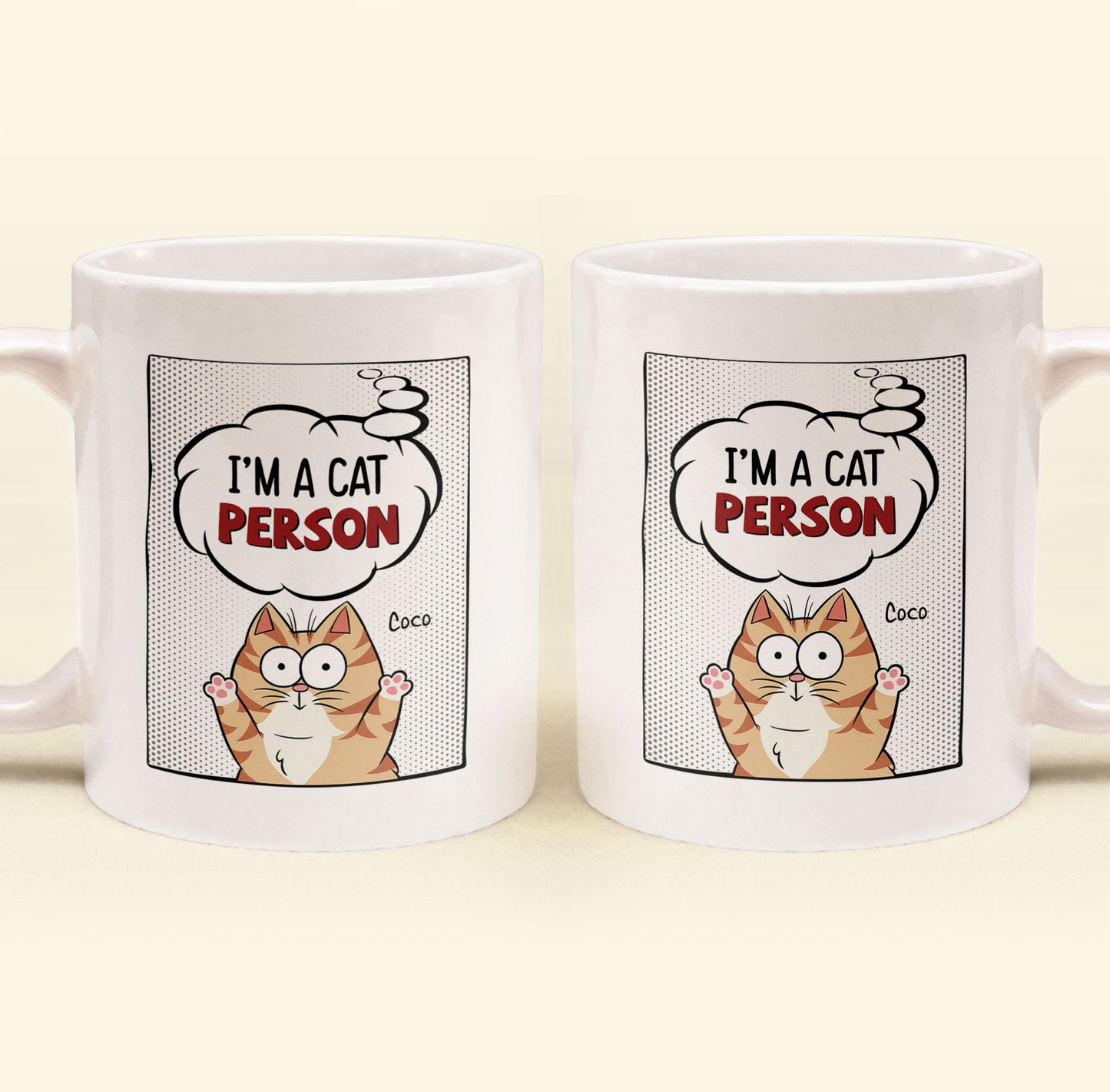 I'm A Cat Person - Cartoon Version - Personalized Mug