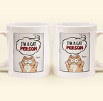 I'm A Cat Person - Cartoon Version - Personalized Mug