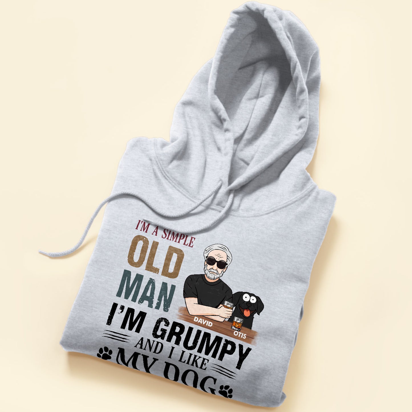 I'm A Simple Old Man - Dog Version - Personalized Shirt