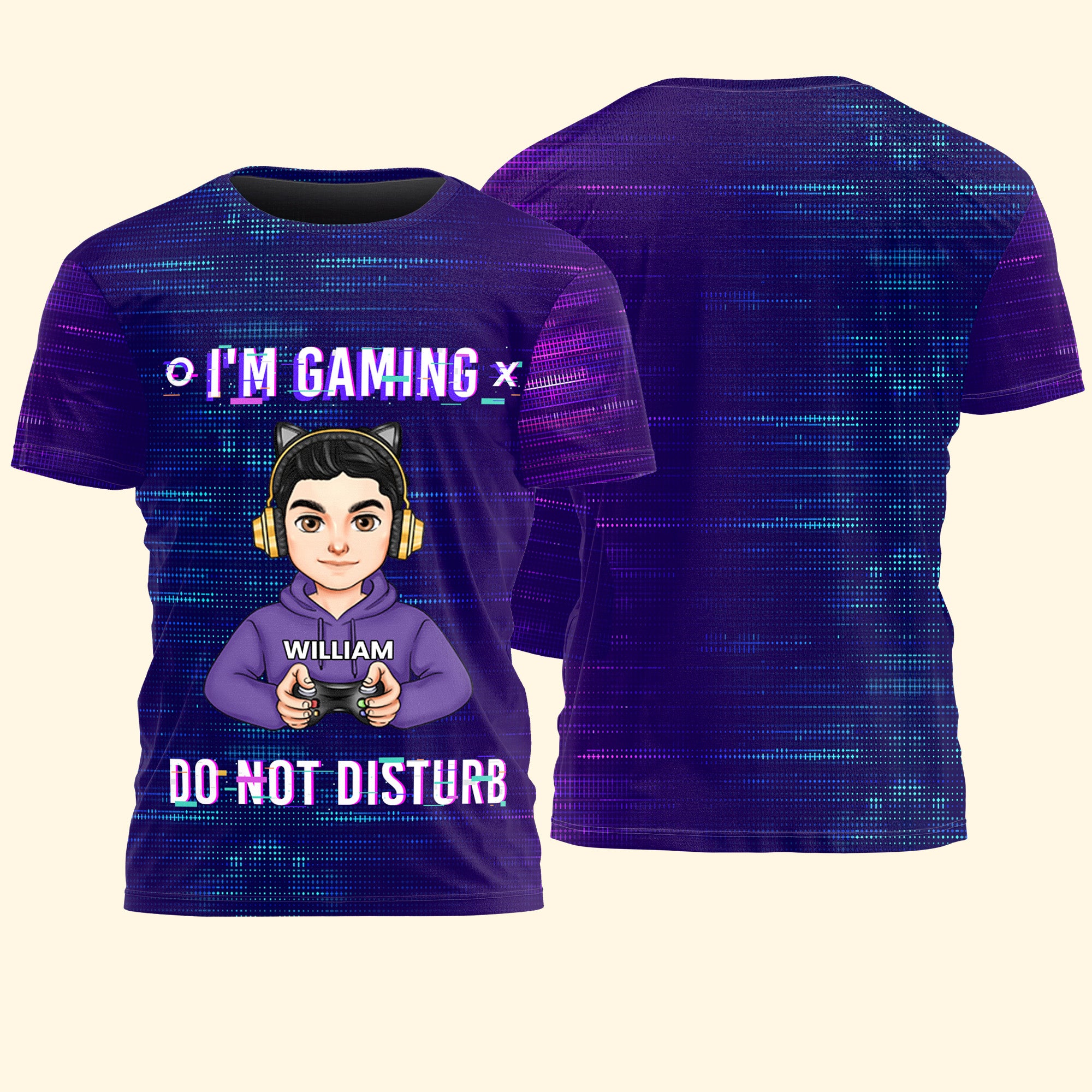 I'm Gaming Do Not Disturb - Personalized 3D Shirt