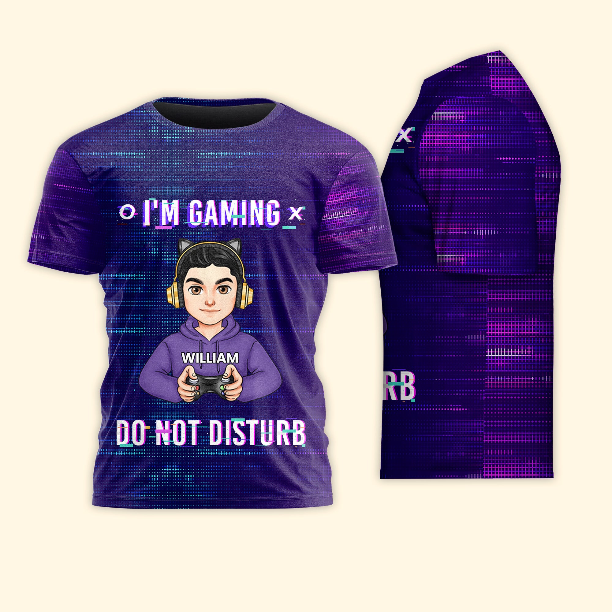 I'm Gaming Do Not Disturb - Personalized 3D Shirt