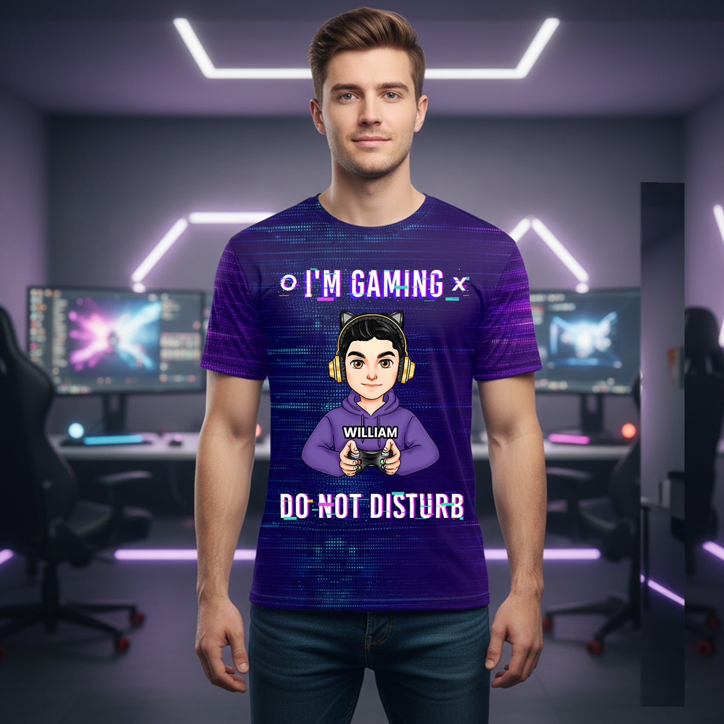 I'm Gaming Do Not Disturb - Personalized 3D Shirt