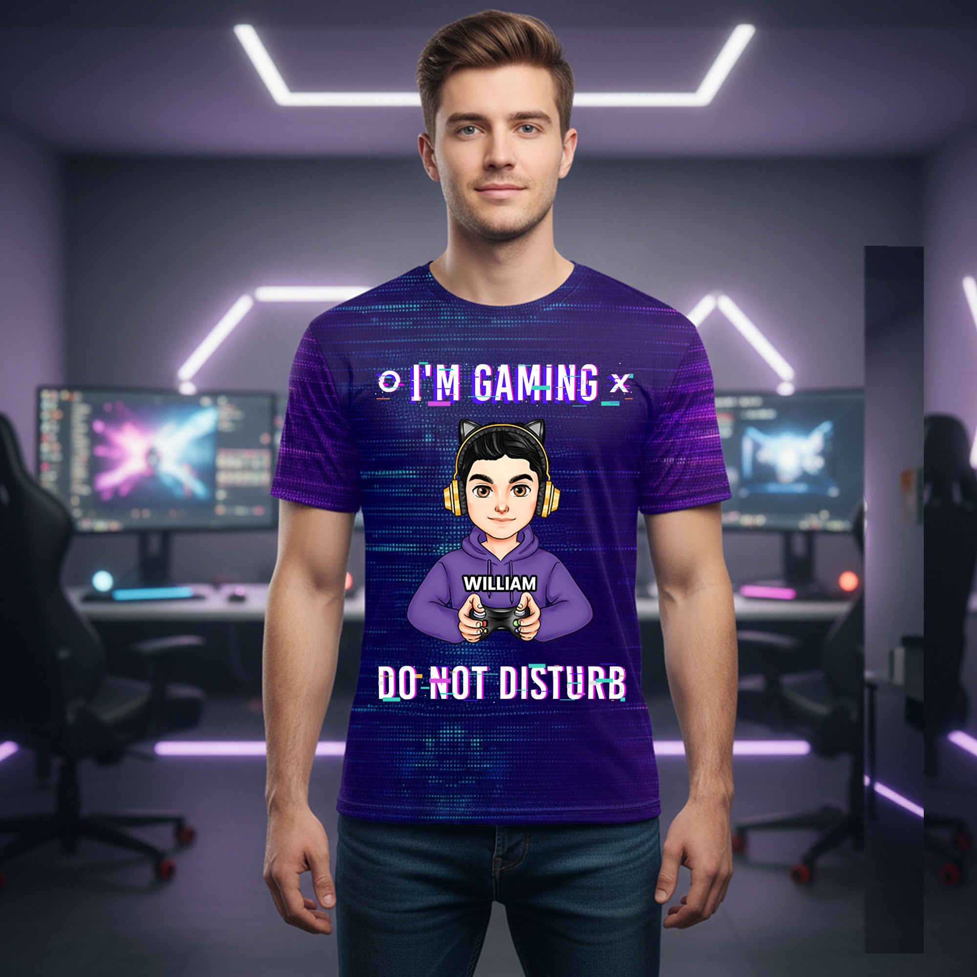 I'm Gaming Do Not Disturb - Personalized 3D Shirt