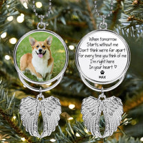 I’m Right Here In Your Heart - Custom Angel Wings Photo Ornament