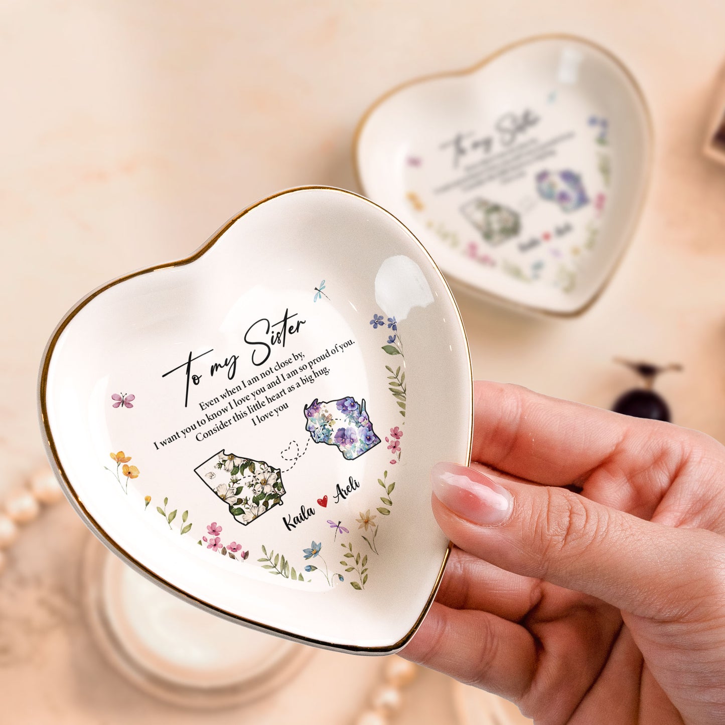 I'm So Proud Of You Sister - Personalized Ring Dish