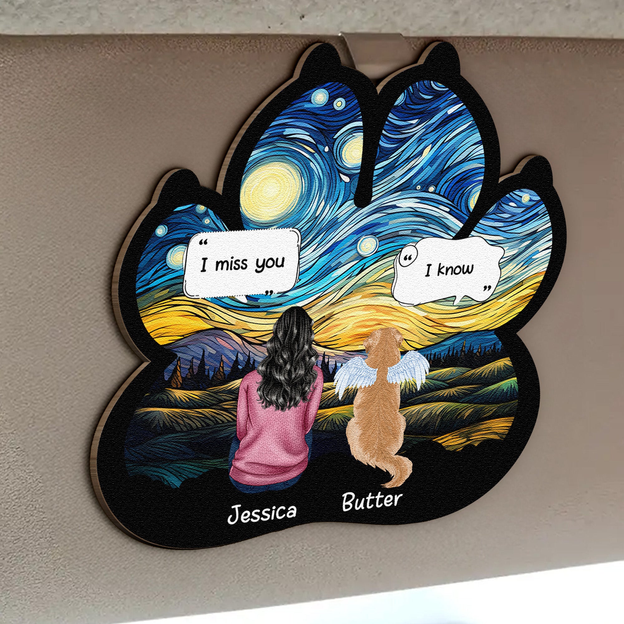 I-Miss-You-I-Know-Pet-Loss-Personalized-Wooden-Car-Visor-Clip-2