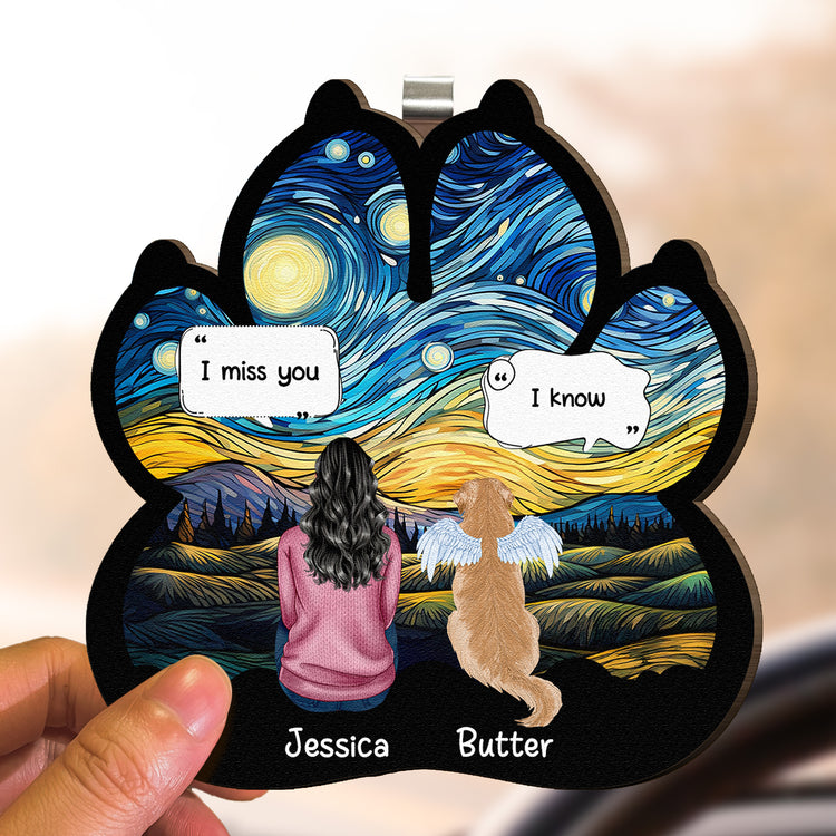 I-Miss-You-I-Know-Pet-Loss-Personalized-Wooden-Car-Visor-Clip-3