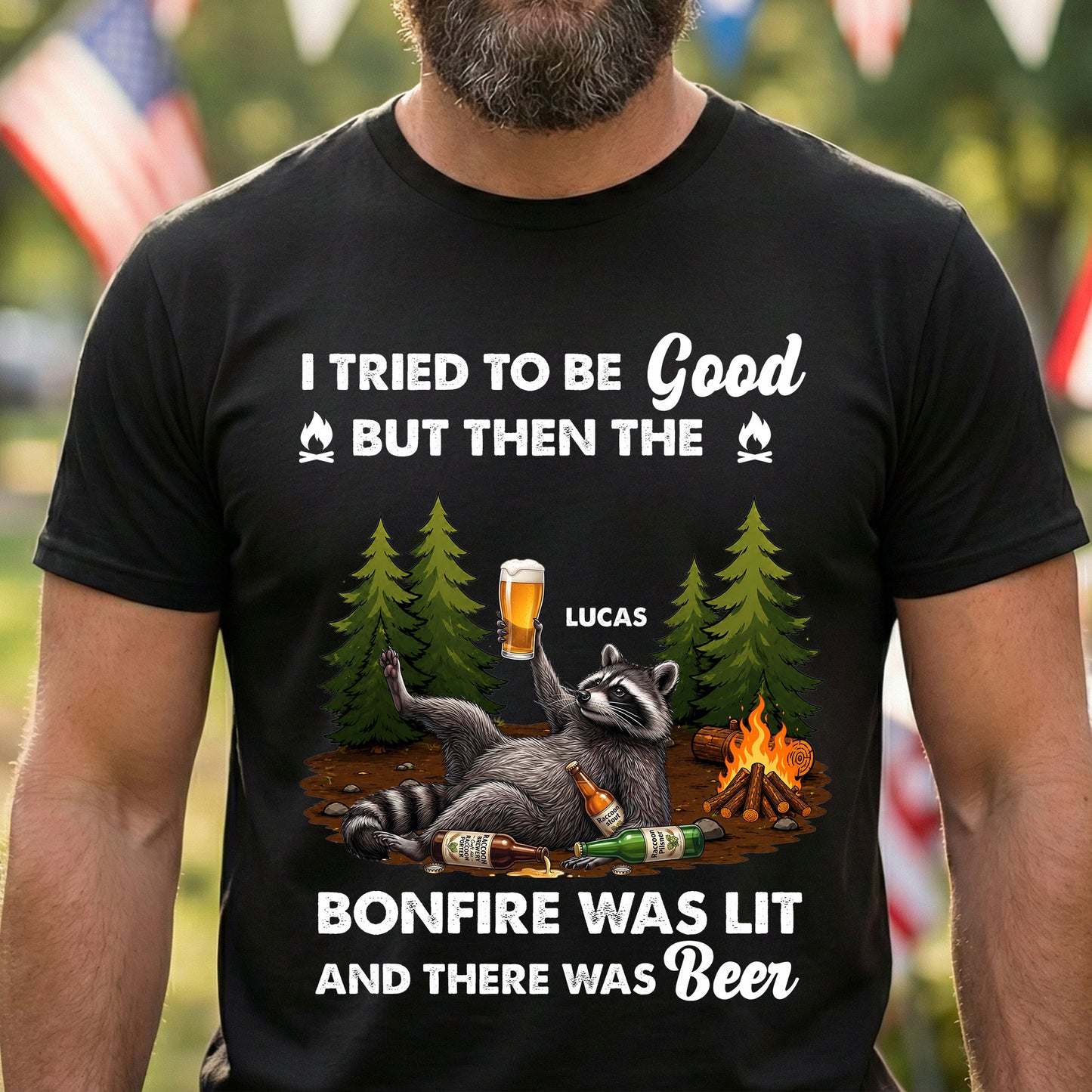 I-Tried-To-Be-Good,-But-Then-The-Bonfire-Was-Lit-Personalized-Shirt-4