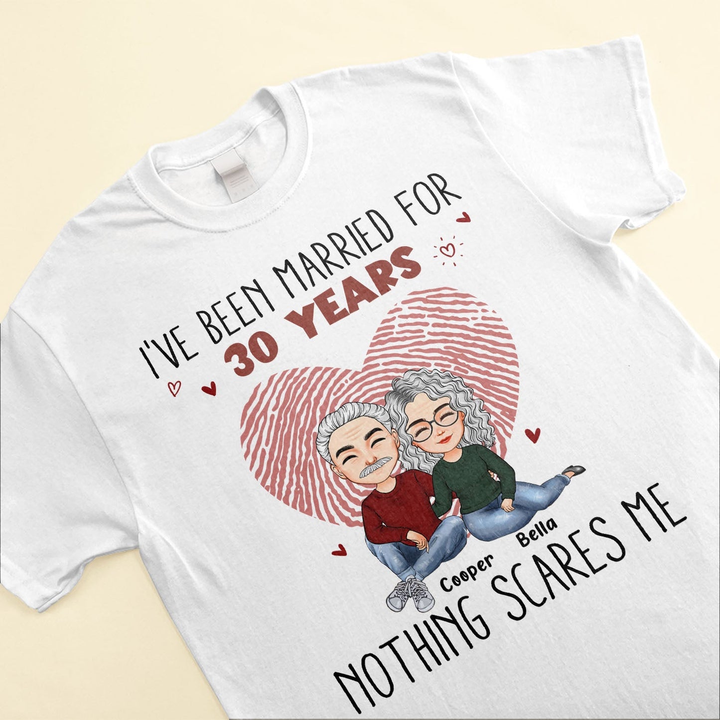 I've Been Married For Years Nothing Scares Me - Personalized Matching Shirts