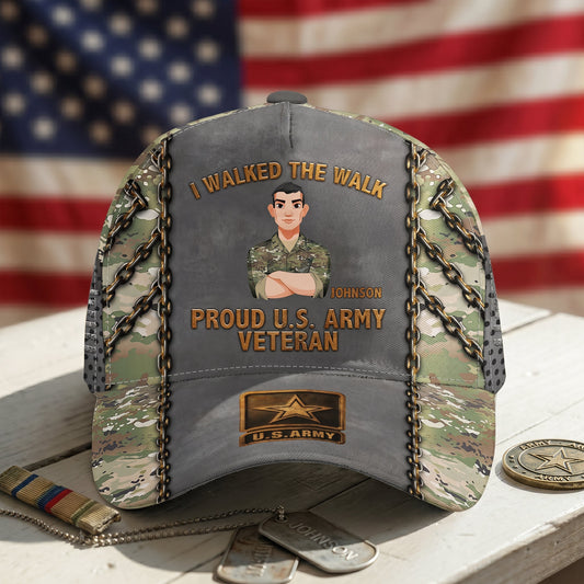 I_Walked_The_Walk_Veteran_250_Years_Of_Freedom_Personalized_Cap_1