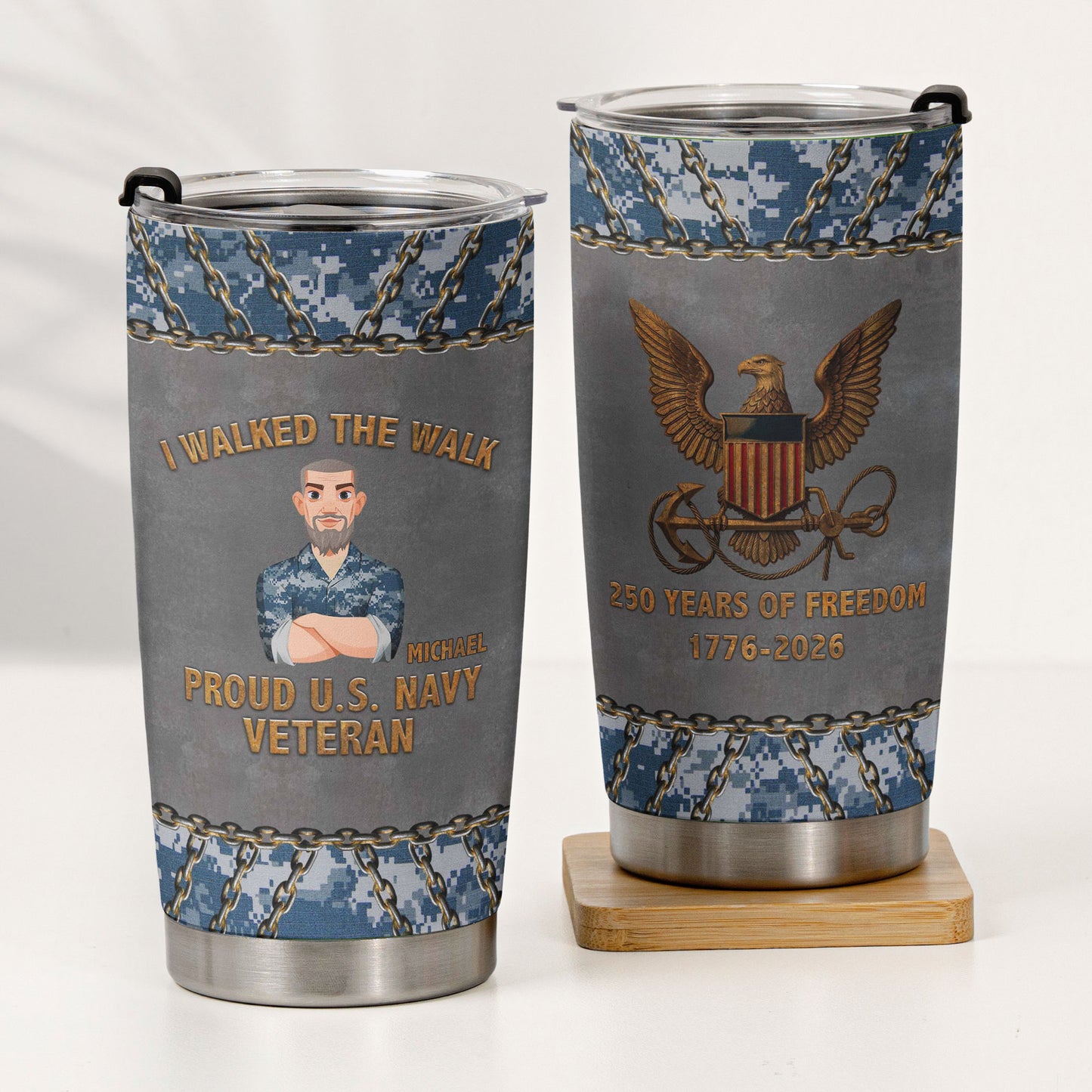 I-Walked-The-Walk-Veteran-250-Years-Of-Freedom-Personalized-Tumbler-2
