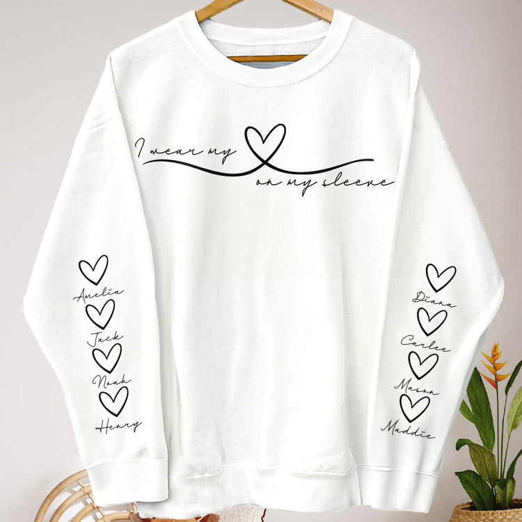 I-Wear-My-Heart-On-My-Sleeve-Mothers-Day-Gift-For-Mom-Grandma-Auntie-Ver-2-Personalized-Sweatshirt-1