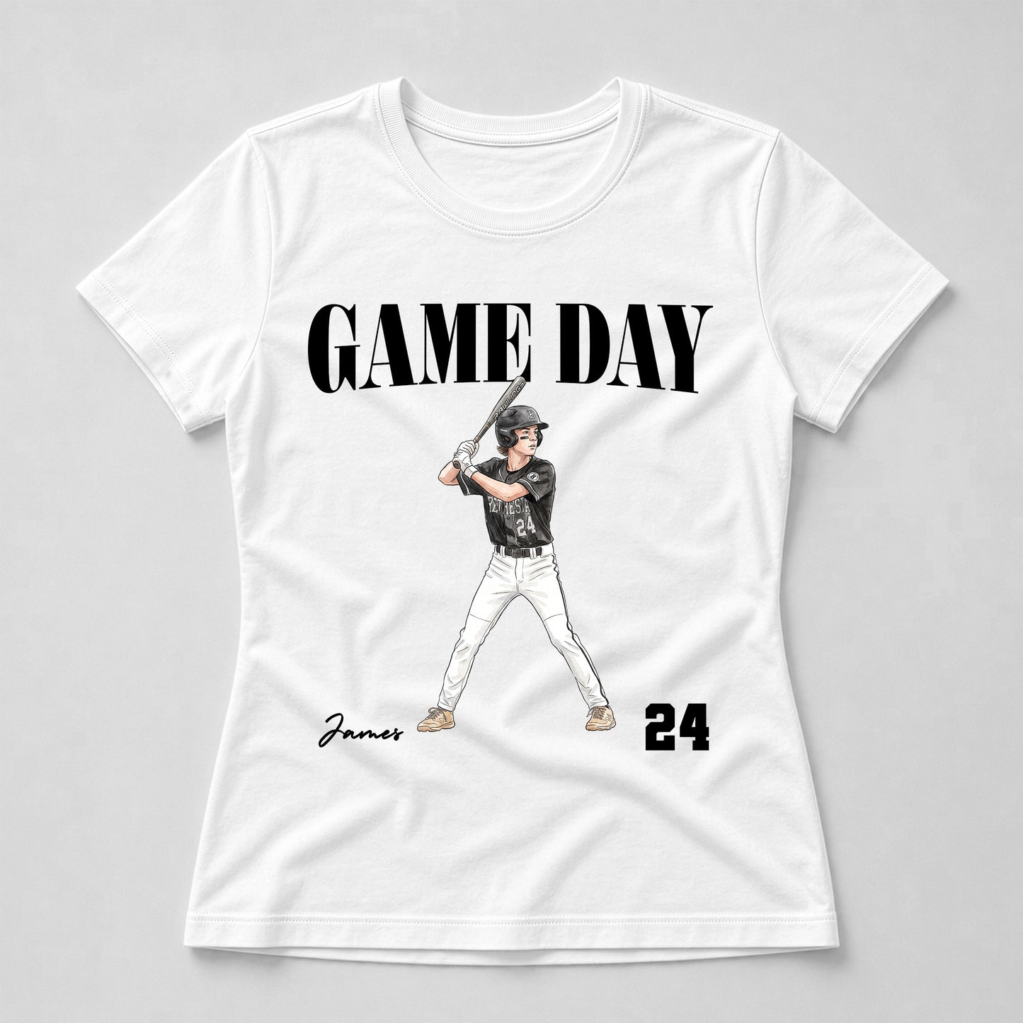 I-Will-Always-Be-Your-Biggest-Fan,-Custom-Photo,-Watercolor-Style-Personalized-Shirt-3