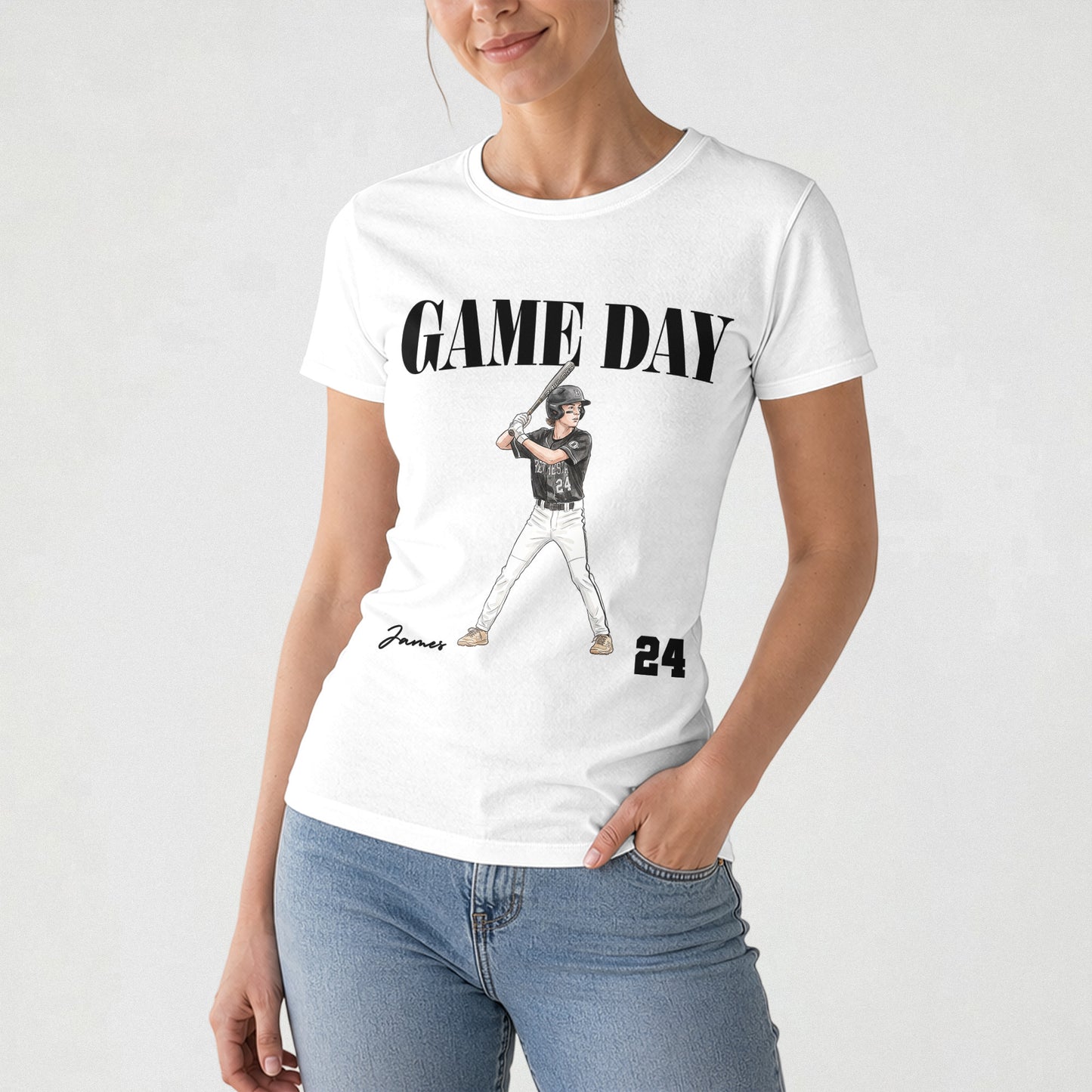 I-Will-Always-Be-Your-Biggest-Fan,-Custom-Photo,-Watercolor-Style-Personalized-Shirt-4