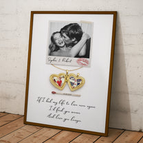 I’d Find You Sooner And Love You Longer - Custom Couples Photo & Childhood Photos - Personalized Photo Poster