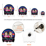 I'd Punch A Btch For You - Personalized Acrylic Car Vent Clip