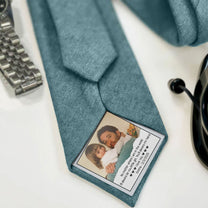 I'll Always Be You Little Girl You'll Always My Hero - Personalized Photo Tie Patch