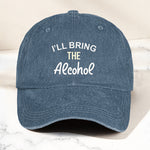 I'll Bring The Bad Decisions, Alcohol, Bail Money Girls Trip - Personalized Distressed Denim Cap